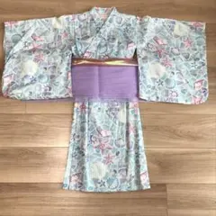 mezzo piano メゾピアノ 花柄着物 帯付き 130 - メルカリ