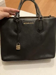 マイケルコース　2way ショルダーバッグ　　レザー　ブラックのサムネイル