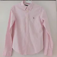RALPH LAUREN ストライプシャツ ボタンダウン ポニー刺繍