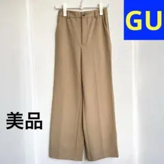 【美品】　GU カットソーカラースラックス　ズボン　パンツ　カジュアルパンツ