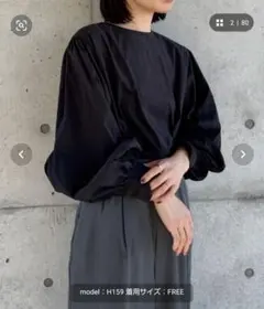 新品未使用☆ SELECTMOCA by son ボリュームスリーブブラウスのサムネイル