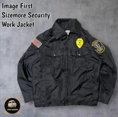 USA50s設立Sizemore Security実物パッチワークジャケット黒M