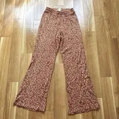 ROXY カジュアルパンツ 総柄 ブラウン XSのサムネイル
