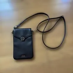 美品　マリークワント　ブラック スマホショルダーバッグ