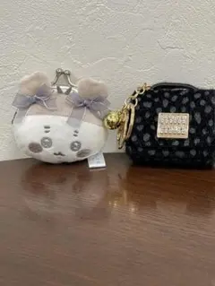 ちいかわがま口財布とファーポーチのセット