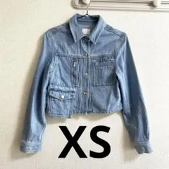 【H＆M】ショート丈デニムジャケット レディース XS
