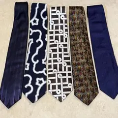 ネクタイ 5本セットジャンフランコフェレ 幾何学柄 総柄