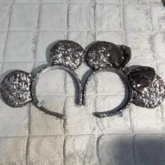 ディズニー カチューシャ スパンコール ミッキー ミニー セット