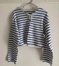 SLY ボーダー 長袖トップス