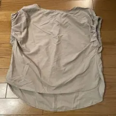 オペークドットクリップ　 半袖ブラウス ベージュ 36/S