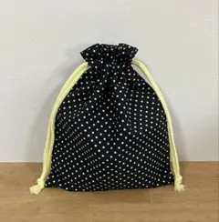 巾着袋　コップ袋　小物入れ　ハンドメイド　ドット　水玉