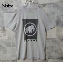 MAMMUT マムート Msize 半袖Tシャツ フロントロゴ グレーのサムネイル