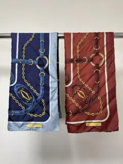 Cartier カルティエ ジュエリーデザイン シルク スカーフ - メルカリ