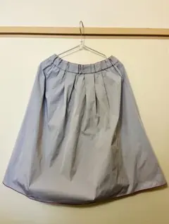 ロングスカート・フレアスカート　グレーとピンクのリバーシブル