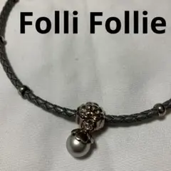 美品✨Folli Follie パール&レザーネックレス