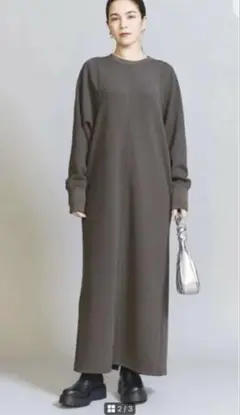 ビューティー&ユース　ダブルフェイス マキシワンピース