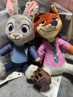 新品 ズートピア2 ぬいぐるみ Lぬいぐるみ ニック ジュディ ゲイリー