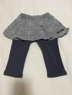 BREEZE チェック柄スカート付きパンツ 90