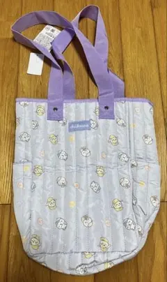 ちいかわ　トートバッグ　パープル　うさぎ　ハチワレ　パジャマ