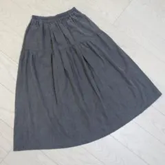 ichi イチ リネン 麻100％ フレア ロング スカートのサムネイル