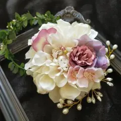 【ラスト1点】273 コサージュ ブローチ 髪飾り 桜 入学式 卒業式 卒園式