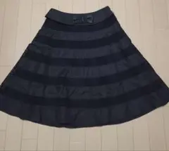 極美品☆TO BE CHIC リボン レース 黒スカート エムズグレイシー ルネのサムネイル