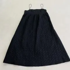 ❤️フォロー割❤️Lutique  キャミソールワンピース　ぽこぽこ素材　ブラック