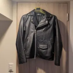 【極美品】WORN OUT AGE ダブルライダースジャケット YKKジップ 黒