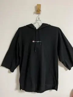 【Champion】7分袖プルオーバーパーカー