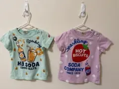 Hot Biscuits ソーダデザインTシャツ2枚セット