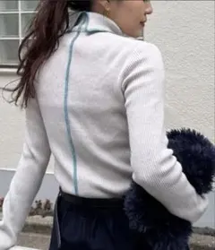 アンチピリング配色ステッチタートル