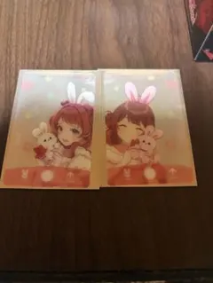 GIGO限定学園アイドルマスター　ノベルティクリアカード 花海咲季　花海佑芽