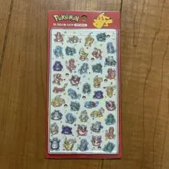 【正規品】ポケモン 3D クリスタルステッカー　韓国限定　赤【海外限定】
