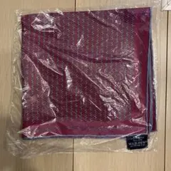 幾何学模様 100%シルク スカーフ