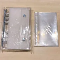 シール帳 クリアバインダー A6 リフィル10枚セット ブルー 水色