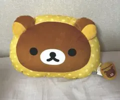 紙タグ付き　チャイロイコグマの顔デザイン 背当てクッション