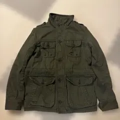 カーキ　オリーブグリーン ミリタリージャケット