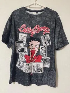 Betty Boop 半袖Tシャツ ダークグレー