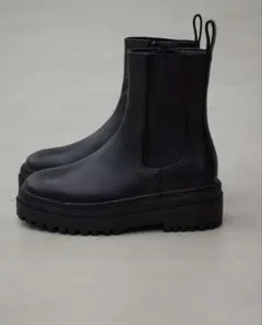 AZUL BY MOUSSY トラックソールサイドゴアブーツ BLK