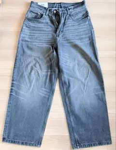 h&mブラックデニム　30/30