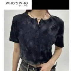 WHO’S WHO gallery フーズフーギャラリー　ヘンリーネック　半袖のサムネイル