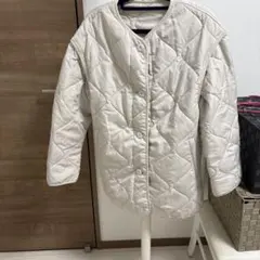 GUホワイト キルティングジャケット