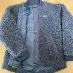 patagonia フリースジャケット キッズ Sネイビー