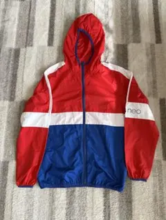 adidas フード付きナイロンジャケット M