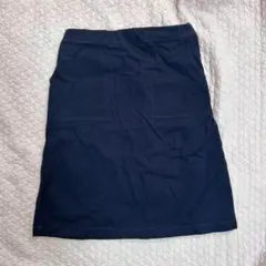 【匿名配送】台形 スカート PAGEBOY 美品 膝丈スカート ネイビー ブルー