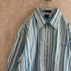 90s Sean John 長袖シャツ　3XL ストライプ オーバーサイズのサムネイル