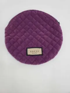 GUCCI グッチ ノベルティ ポーチ 丸型 紫 パープルのサムネイル