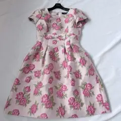 美品 現行 エムズグレイシー フラワーモチーフ ジャガード カメリア 花