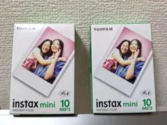 FUJIFILM instax mini インスタントフィルム 10枚入り×2