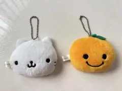 San-X にゃんにゃんにゃんこ　みかんぼうや　ミラー付きふわふわマスコットのサムネイル